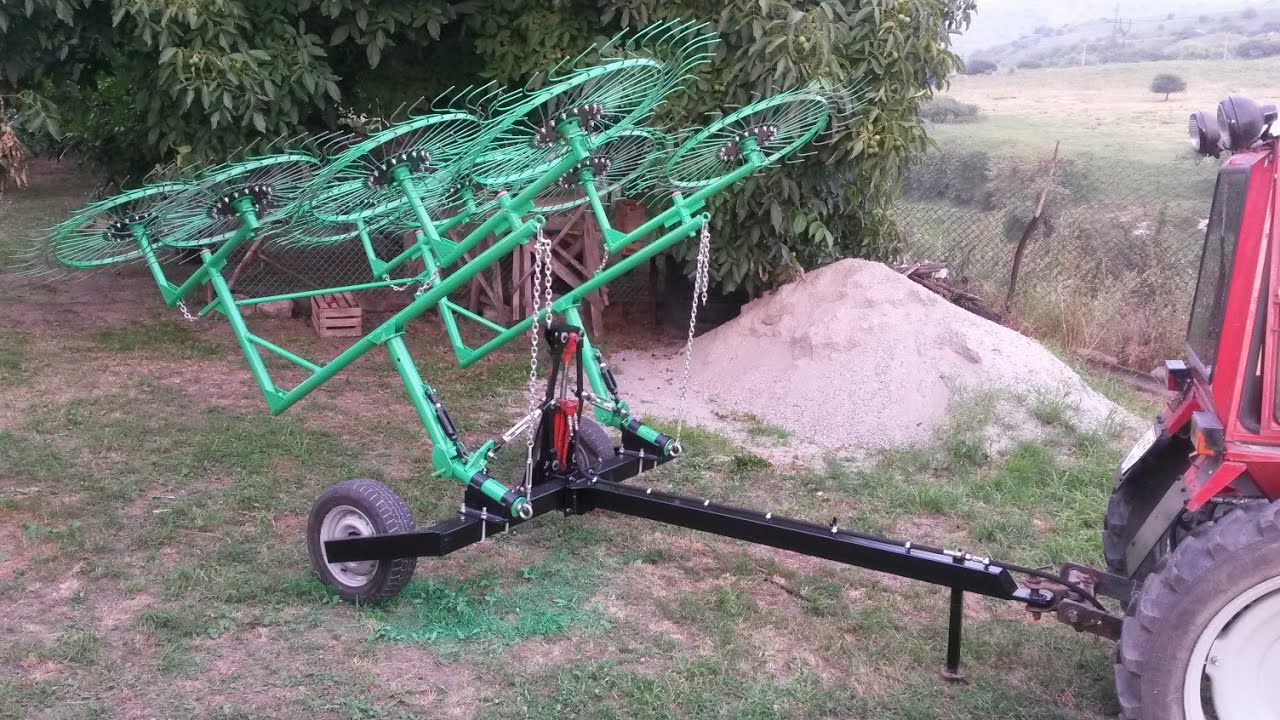 Грабли ворошилки Этап изготовления DIY tedders rake