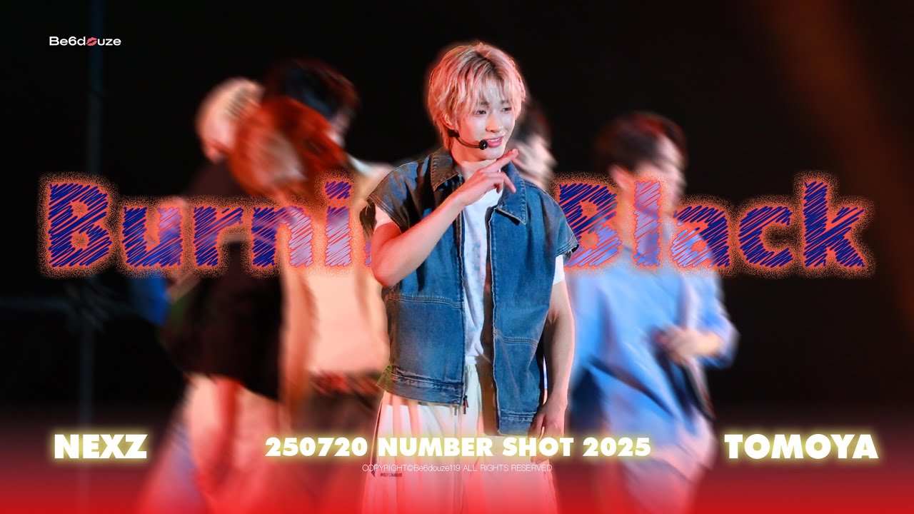 「NEXZ TOMOYA」250720 Burning Black 토모야 직캠 NUMBER SHOT 2025 in FUKUOKA