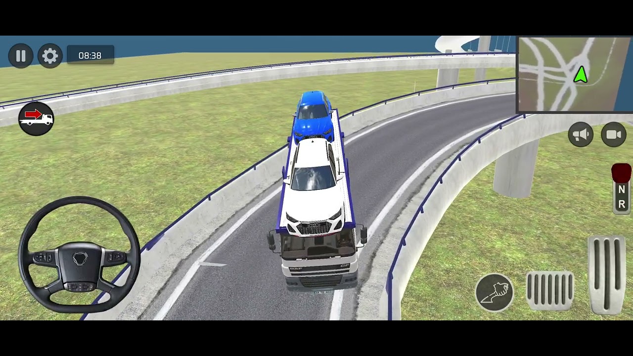 Transporting 3 Audi Cars with a Multi Car Carrier! #towtruckgame #towtruck 