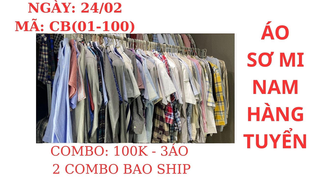 (Ngày 24/02/2026) áo sơ mi nam NHẬT HIỆU TUYỂN/ THANH LOAN HÀNG THÙNG