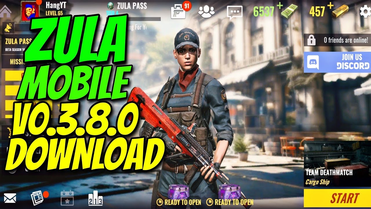 Saiu ZULA MOBILE VERSÃO GLOBAL V0-38-0 (Atualização) versión GLOBAL de Zula Mobile está disponible