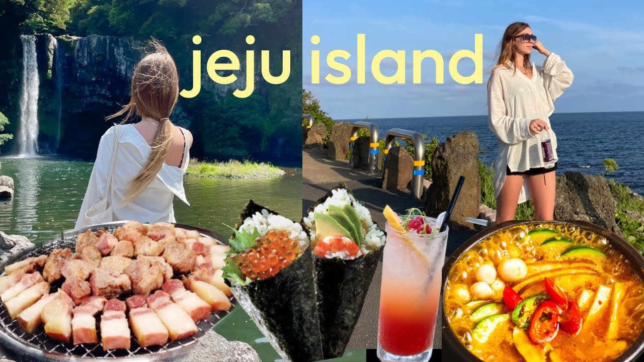 24 HOURS IN JEJU 🌴 What I Ate, Waterfall, Cafe, Jeju Starbucks Giveaway