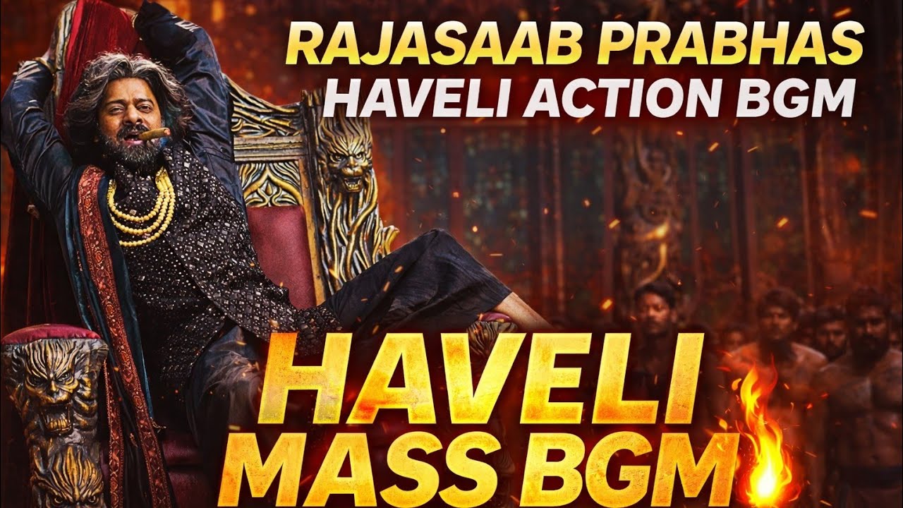 PRABHAS RAJASAAB HAVELI ACTION BGM 🔥 | RAJASAAB MOVIE BGM GOOSEBUMPS 