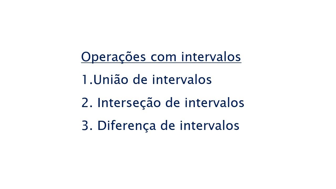 Uni&atilde;o de intervalos