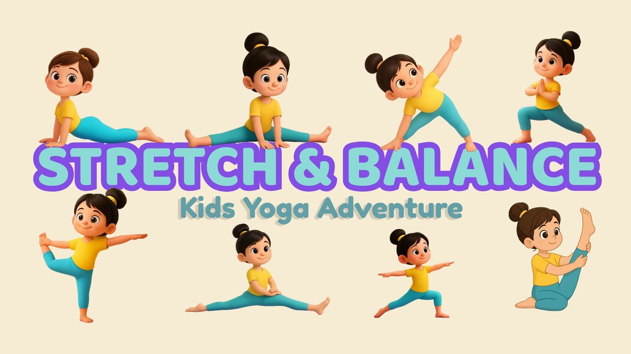 Kids Yoga Stretch & Balance 🧘 Fun Poses for Strength & Flexibility | KokoYoga