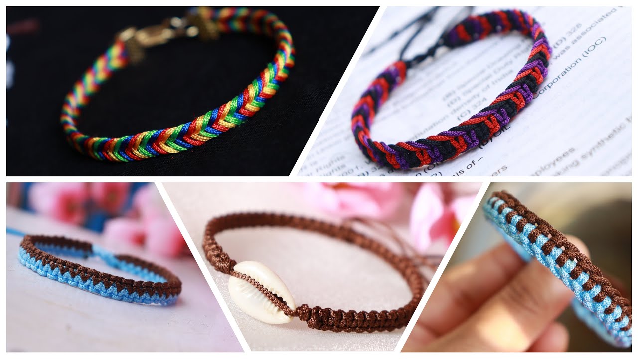 5 DIY Thread Bracelet Ideas | Creation&you