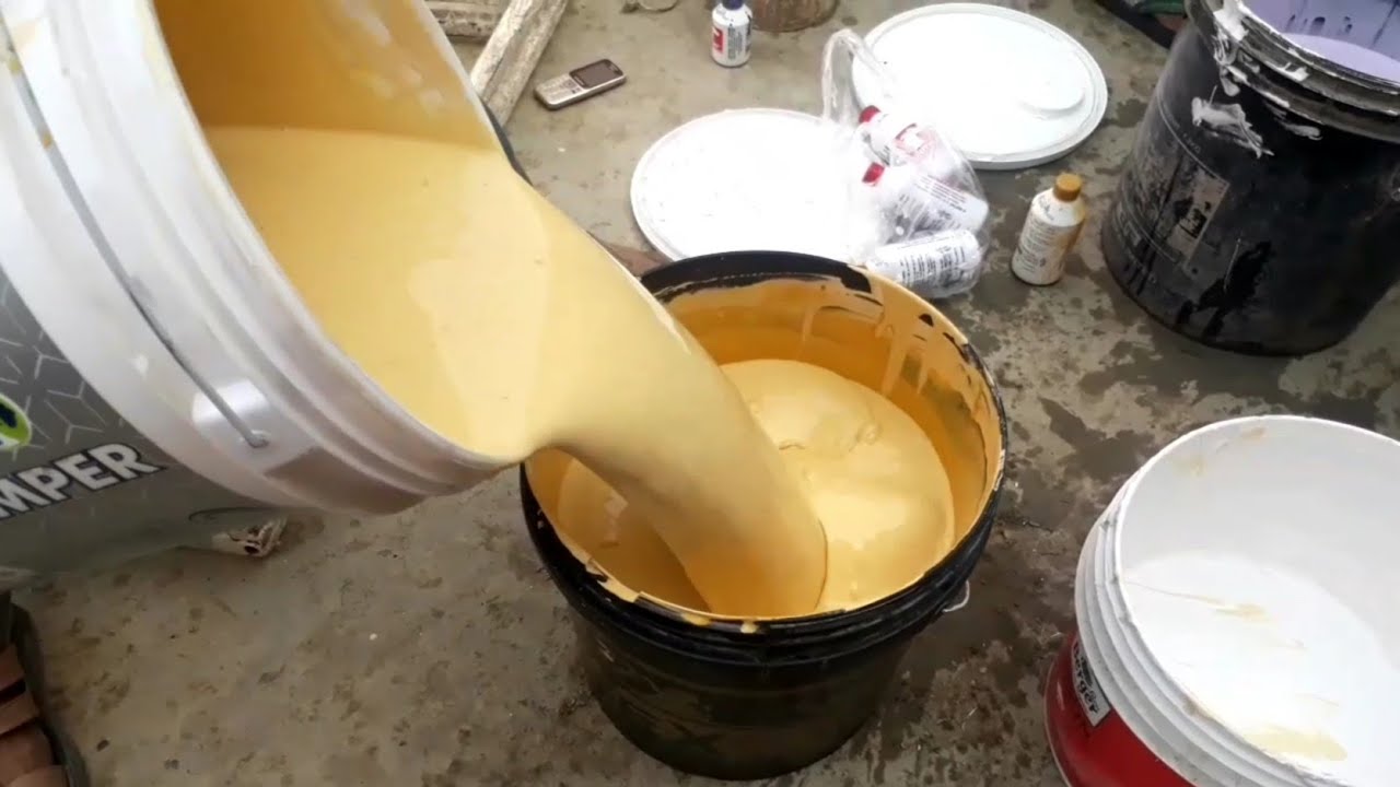 yellow oxide color mixing | cream colour | Asian paints stainer mixer for any colour combination