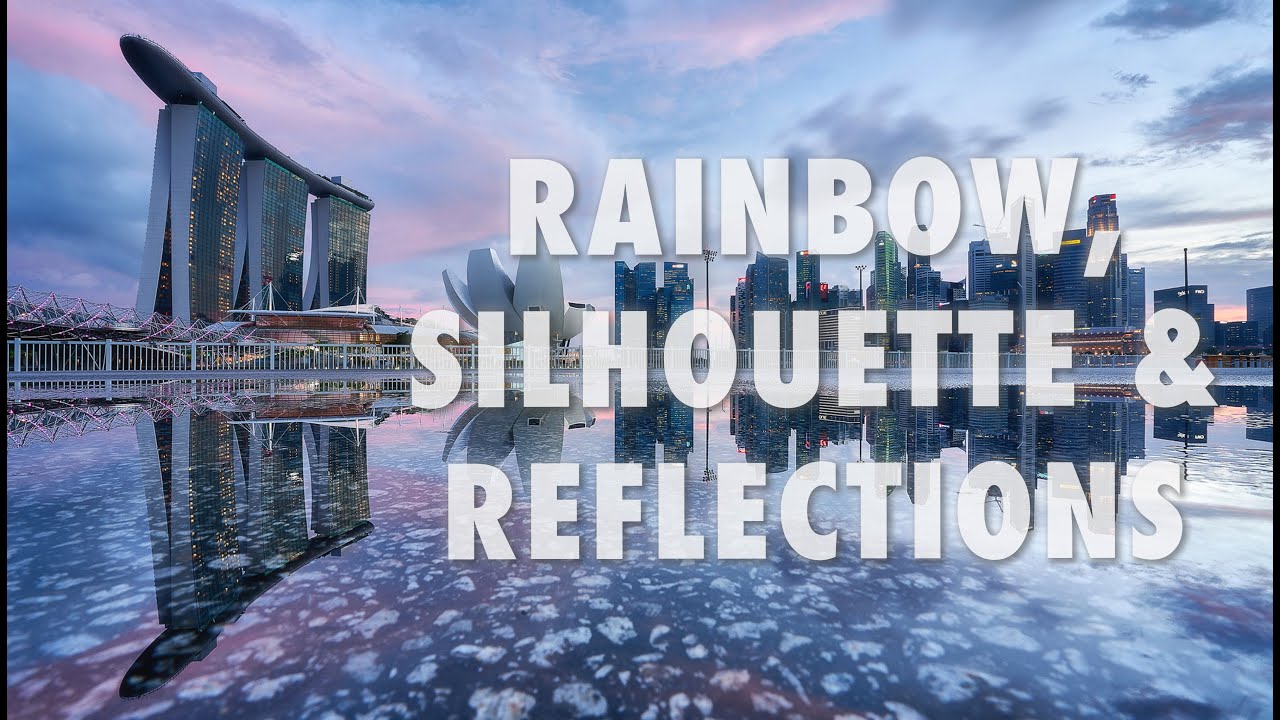 Rainbow, Silhouette & Reflections at Marina Bay