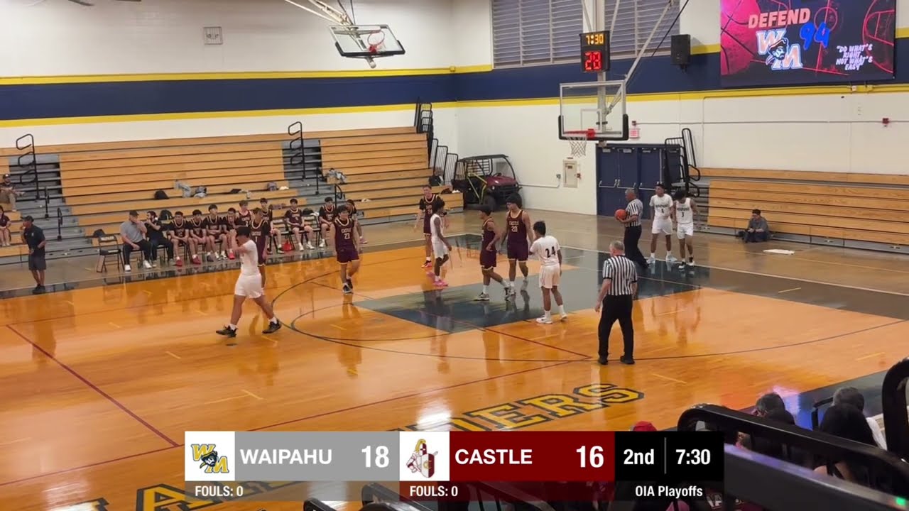 Waipahu High vs Castle High Varsity Basketball OIA Division 2 Quarterfinals Playoff Game 01/29/2026