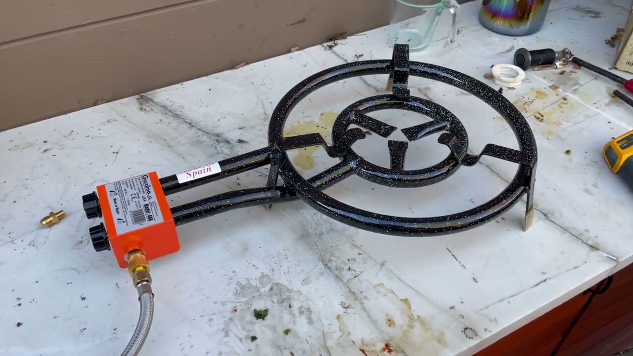 Calibration and Adjustment of a Garcima 400 Paella Stove --Setting the Gas Valves for Even Heating