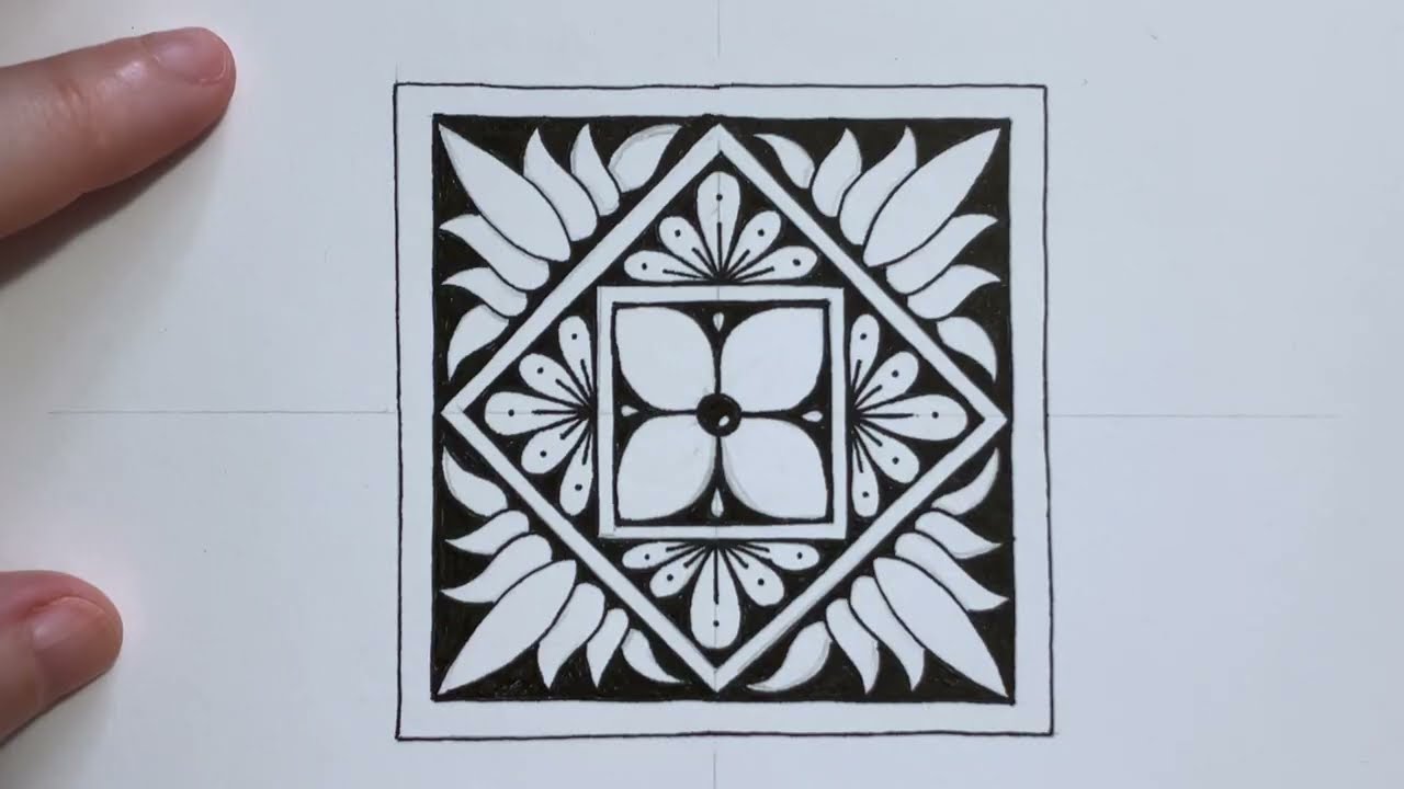 Zentangle drawings | Zentangle Lovers | Easy Zentangle Patterns for Beginners | Zendoodler