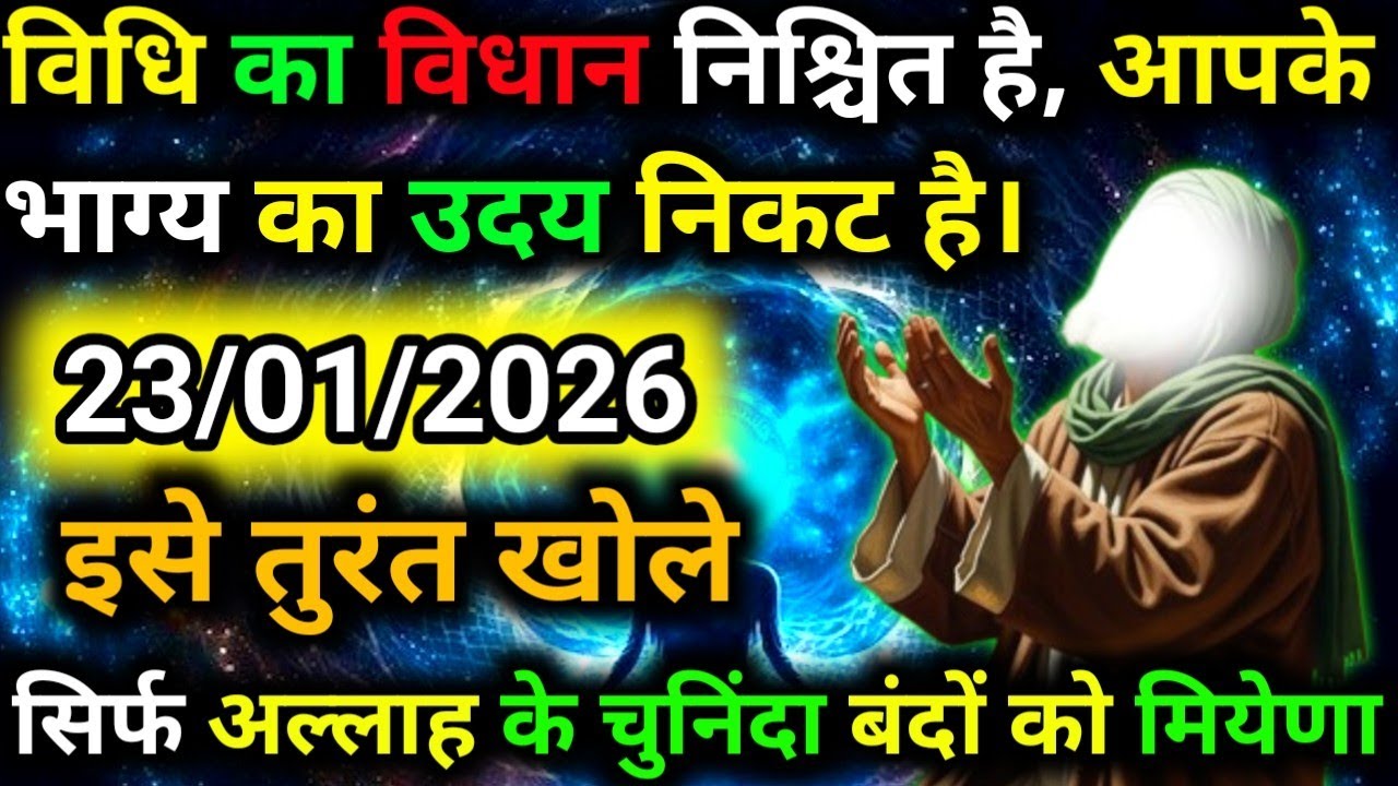✅23 January 2026 Ka Allah Message || Aaj Ka Divine Message || Khuda Message Today #yaraheem #allah