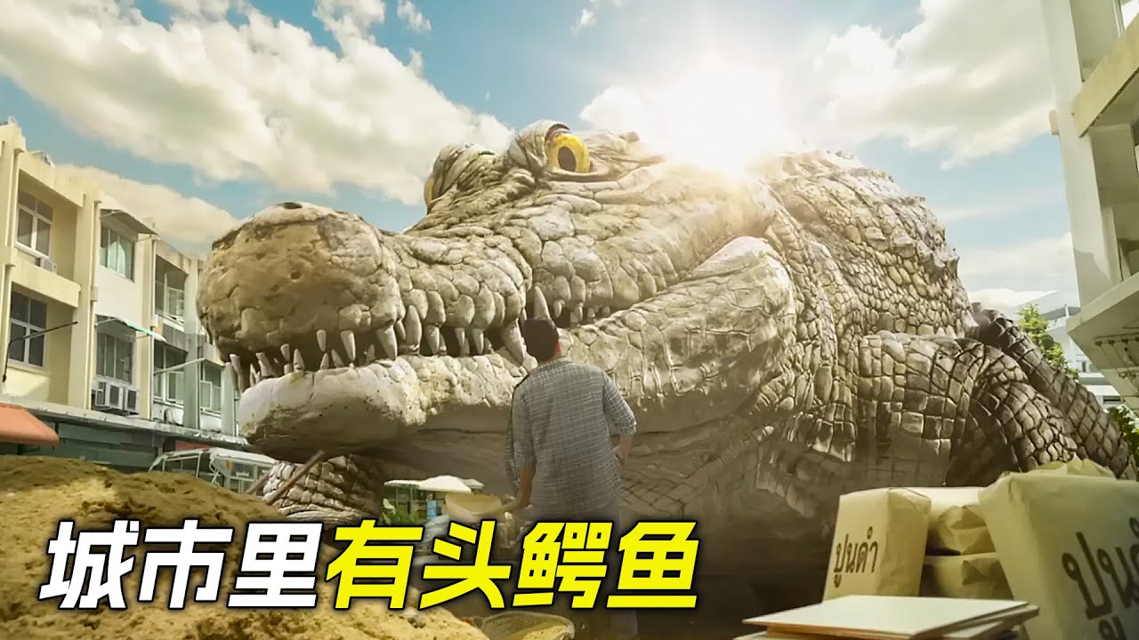 城市裡出現一頭鱷魚，沒想到它竟然喜歡貼瓷磚，科幻，奇幻，短片，解說，獵奇，創意，鱷魚，短片，short films