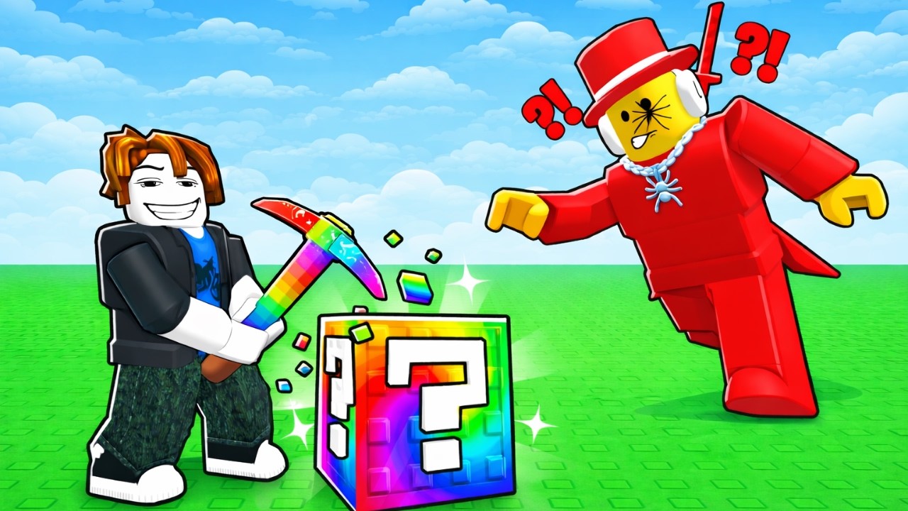 I GOT RARE GOD LEVEL BRAINROT IN BREAK A LUCKY BLOCK | ROBLOX