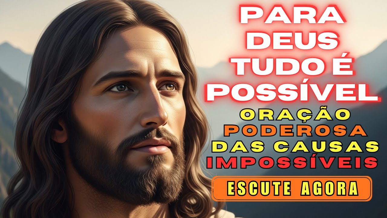 ORAÇÃO DAS CAUSAS IMPOSSÍVEIS. O DEUS DO POSSÍVEL E DO IMPOSSÍVEL TEM ALGO A TE DIZER | ACREDITE!