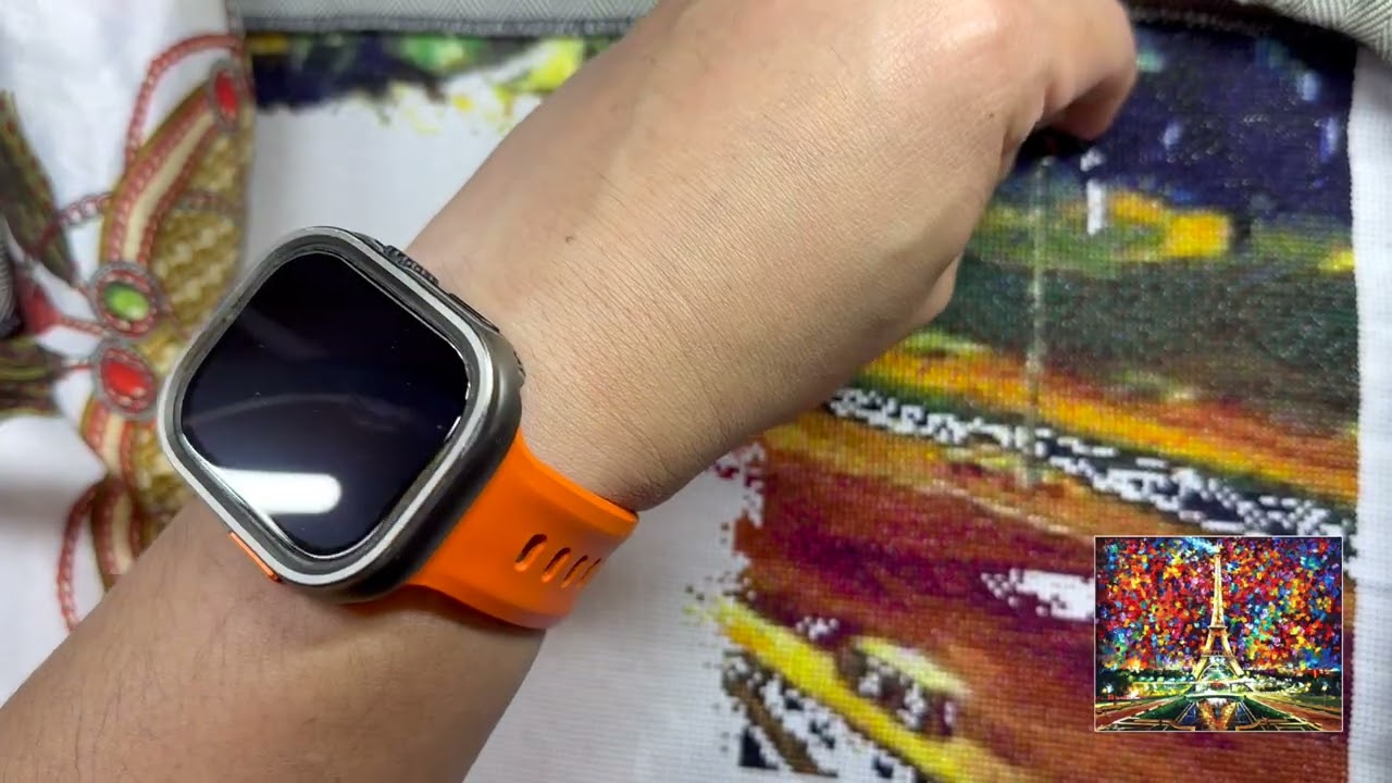 Flosstube Cross stitch 54: Stitch with me - Paris of my dreams Max Colour #asmr #crossstitching