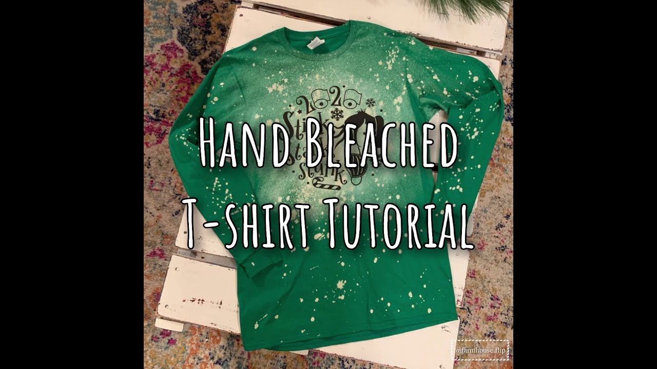 Hand Bleached T-shirt Tutorial