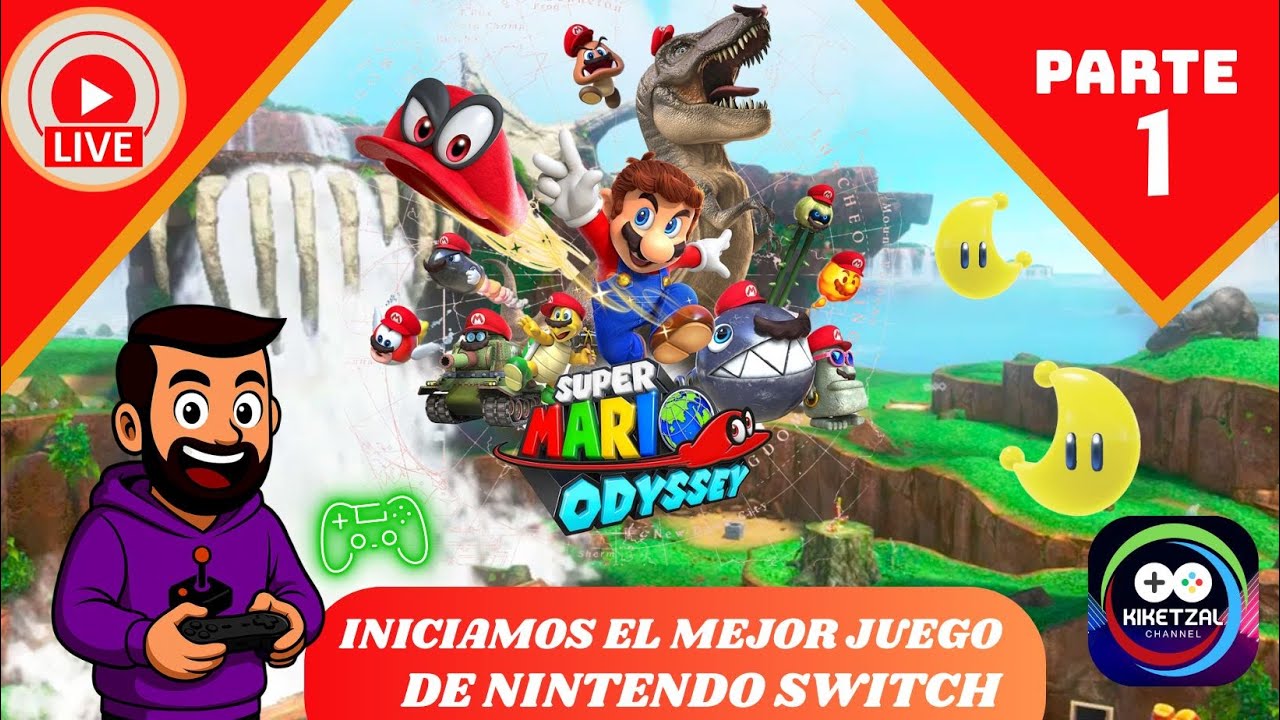 ¡Comienza la odisea! 🎩🌍 En vivo con Mario y Cappy  Super Mario Odyssey