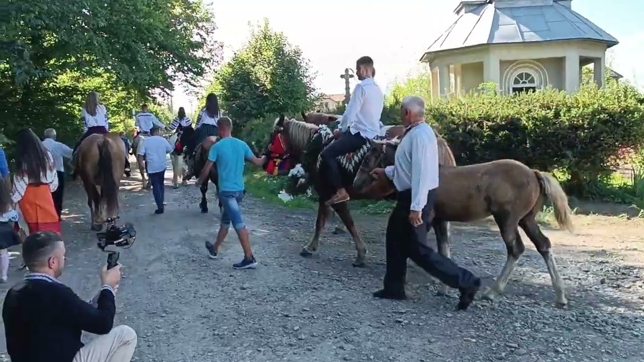 📹ГАРНІ УКРАЇНСЬКІ ТРАДИЦІЇ/ВЕСІЛЛЯ❤️НА КОНЯХ🔥💐частина 2/3 далі буде