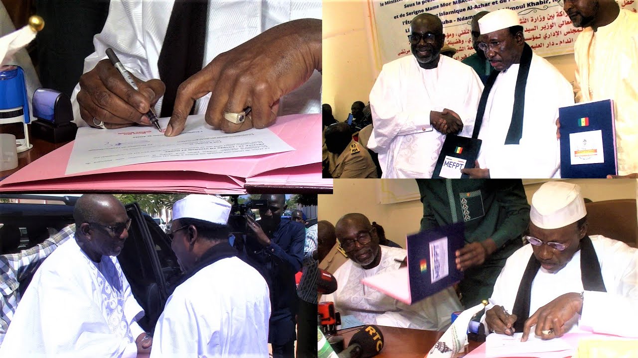 Touba Moustapha Ndieck Sarré Signe une convention de partenariat vers l'Institut Al Azhar de Toub