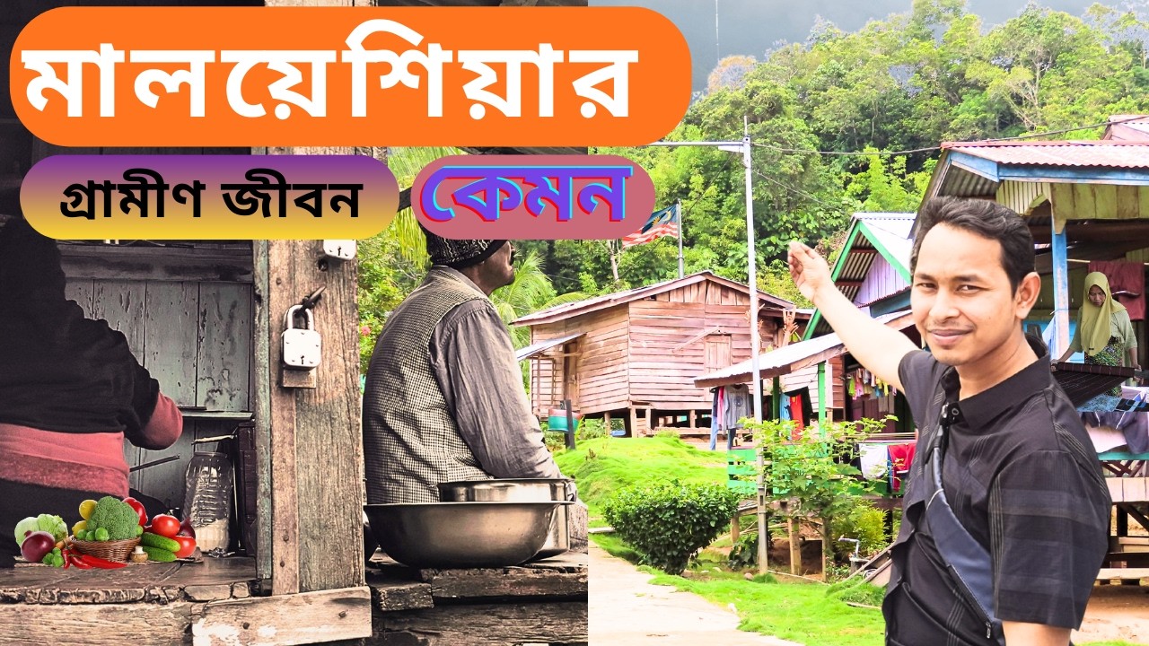 মালয়েশিয়ার গ্রামীণ জীবন কেমন | Malaysia Village Life | Beautiful Rural Life & Road in Malaysia