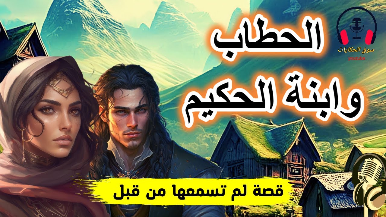 قصة الحطاب وابنة الحكيم، من القصص الخيالية المشوقة قبل النوم، ضع السماعات واستمع، سوق الحكايات