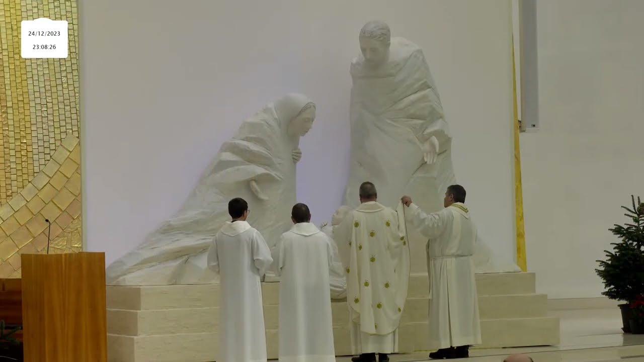 Missa do Galo desde a Basílica da Santíssima Trindade do Santuário de Fátima 24.12.2023