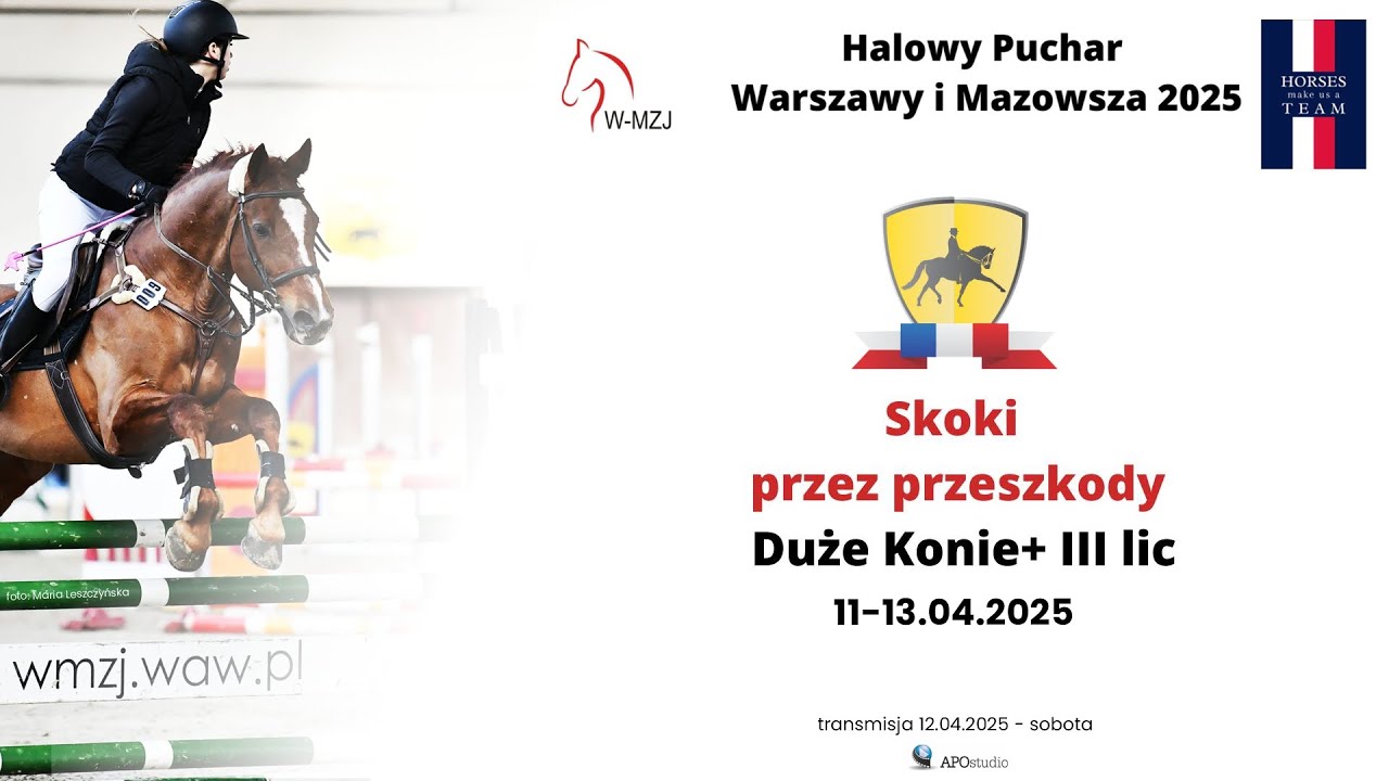 Halowy Puchar Warszawy i Mazowsza 2025 - skoki DK - Aromer - sobota 12.04.2025