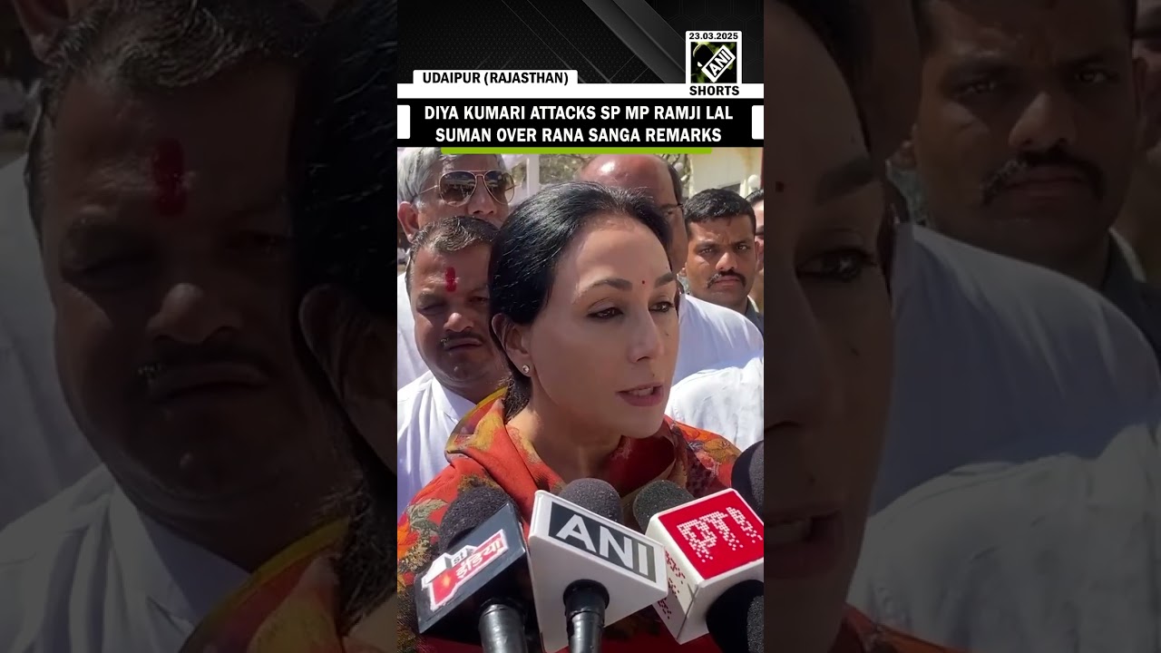 Rajasthan Dy CM Diya Kumari attacks SP MP Ramji Lal Suman over Rana Sanga remarks