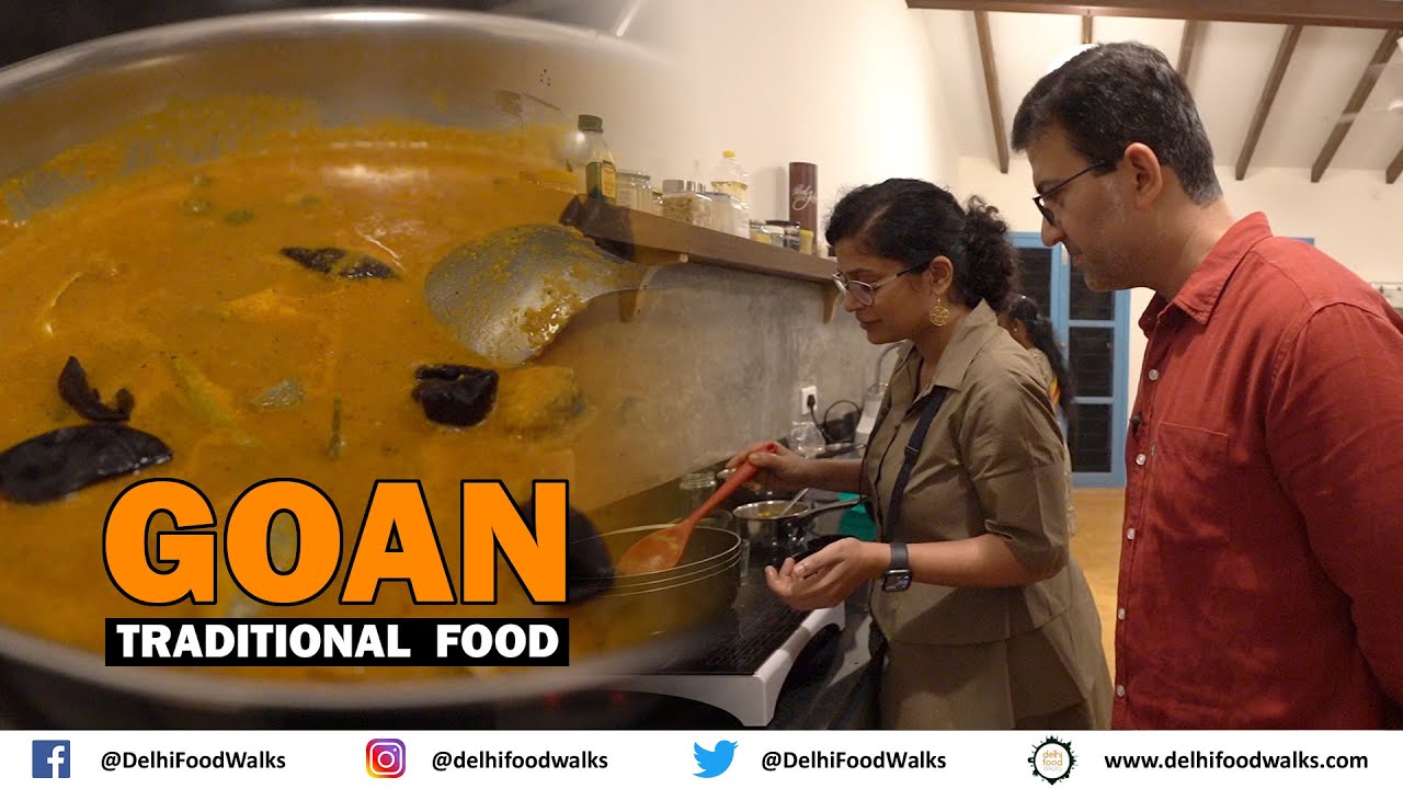 Goan Traditional Food l Tambdi Bhaji + Teflache Hooman + Gaboli Rawa Fry + Sol Kadhi