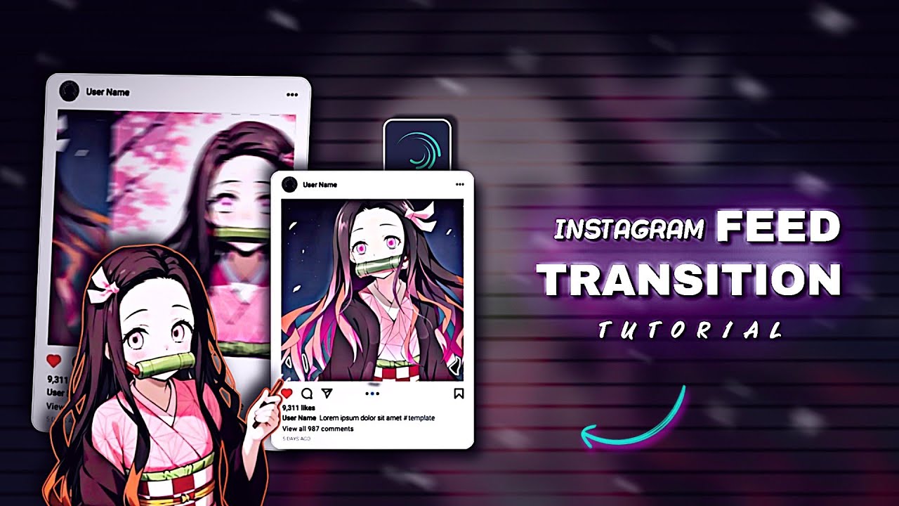 Instagram Feed Transition Alight Motion || Instagram Post Transition || Feed Transition Tutorial