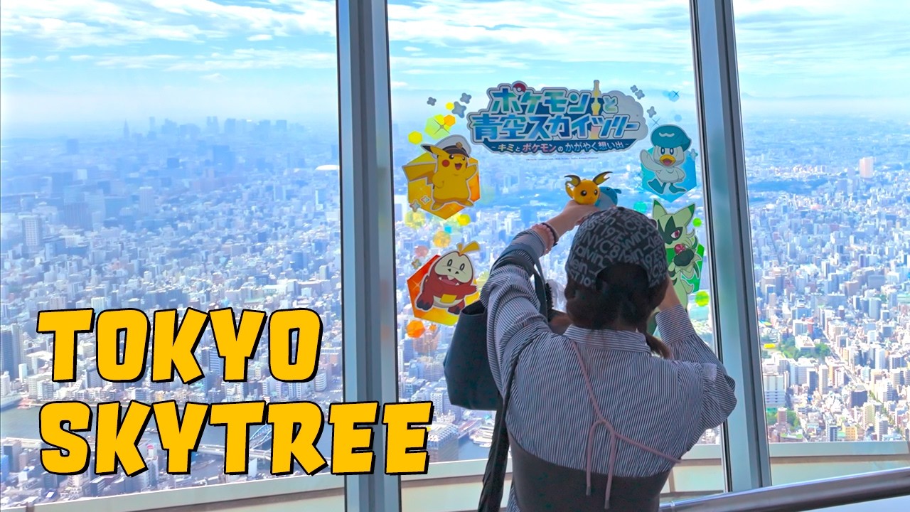Tokyo Skytree Pok&eacute;mon Event Walk | Exploring Solamachi & Skytree Tower | 4K Japan Ambience