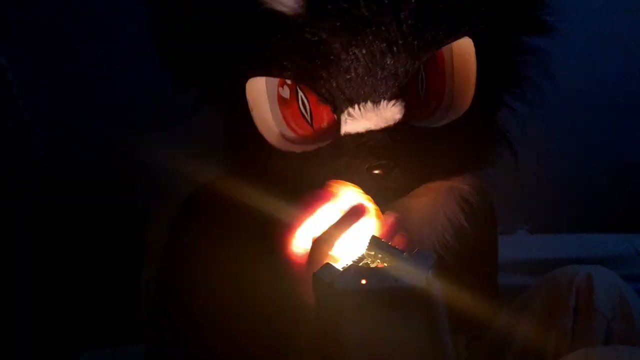 ASMR Tapping with Flashlight & Laser [warning: flashing lights, visual triggers]