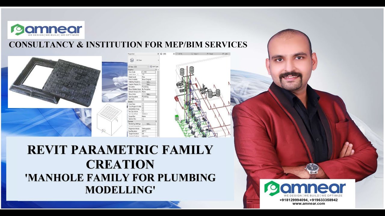 REVIT PARAMETRIC FAMILY CREATION |MANHOLE FAMILY FOR PLUMBING MODELLING| |AMNEAR|MEP|BIM