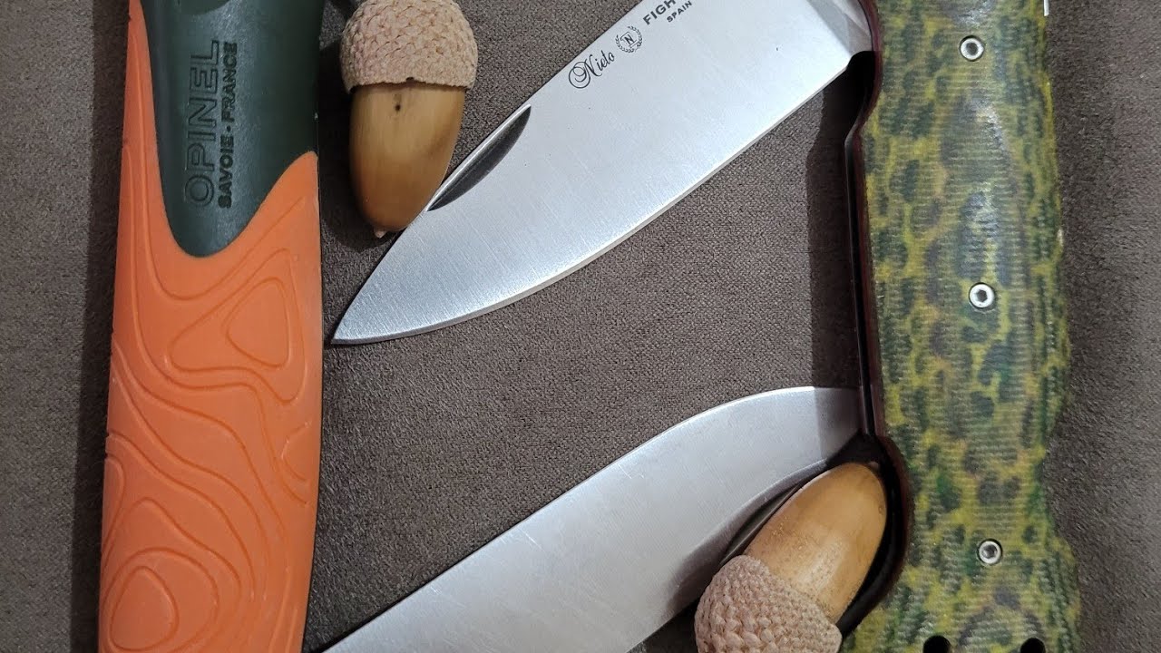 OPINEL N12 EXPLORE 🇨🇵 VS MIGUEL NIETO FIGHTER🇪🇦 (pruebas y reflexiones)NAVAJAS DE BUSHCRAFT#navajas