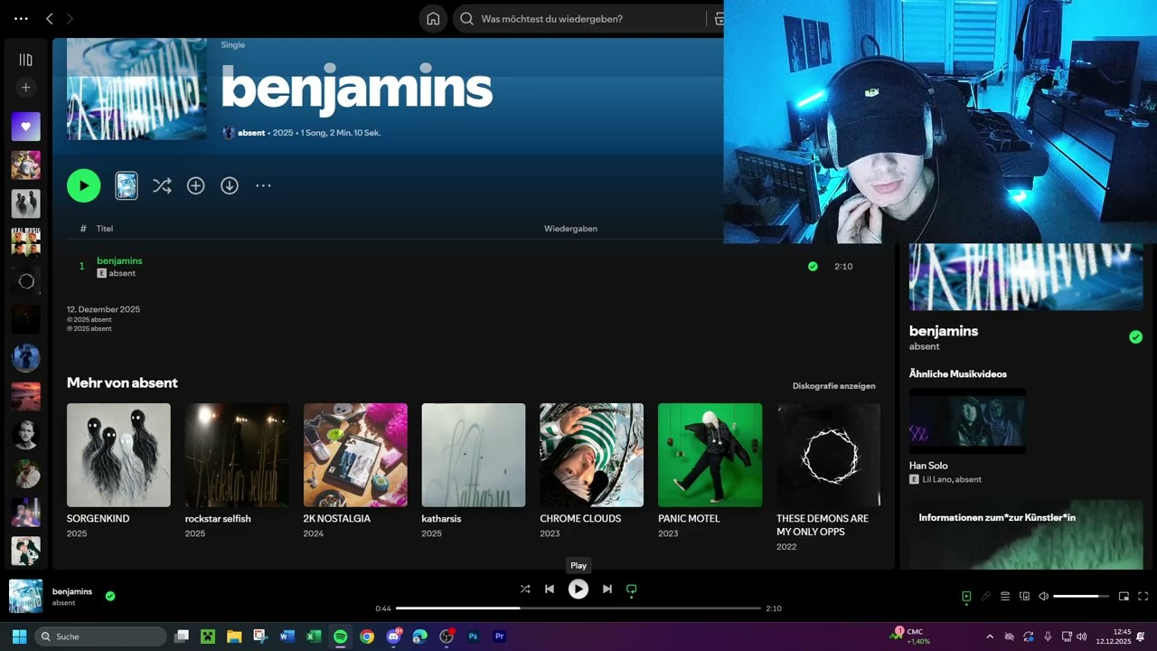 Ich reagiere auf: ,, absent - benjamins''