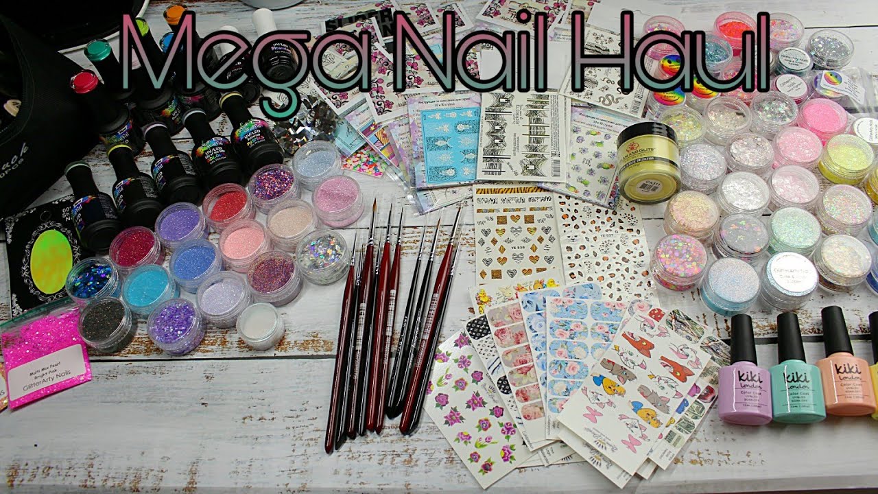 Mega Gel Polish, Glitter & Nailart Haul| Naio Nails, Glitterarty Nails, Smileys & More...