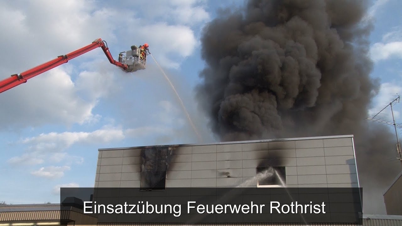 Einsatzübung Feuerwehr Rothrist