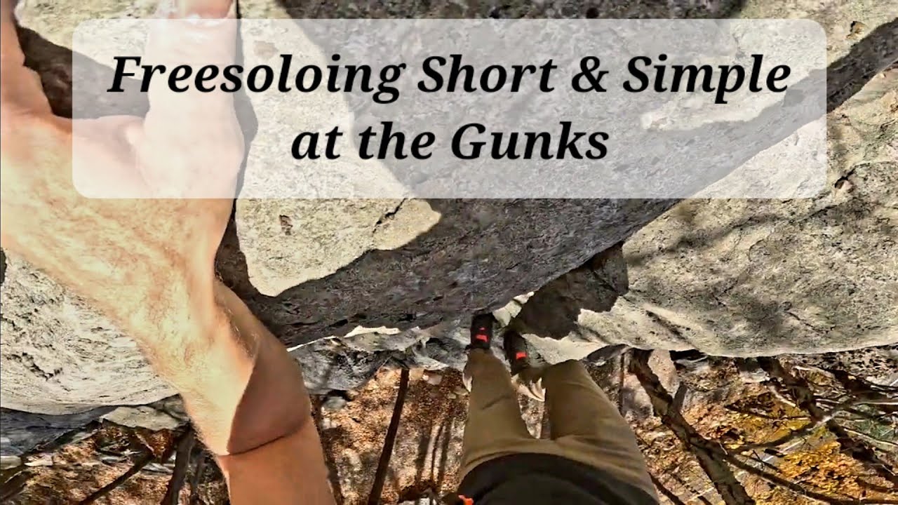Freesoloing Short and Simple (second climb in the Trapps at the Gunks)