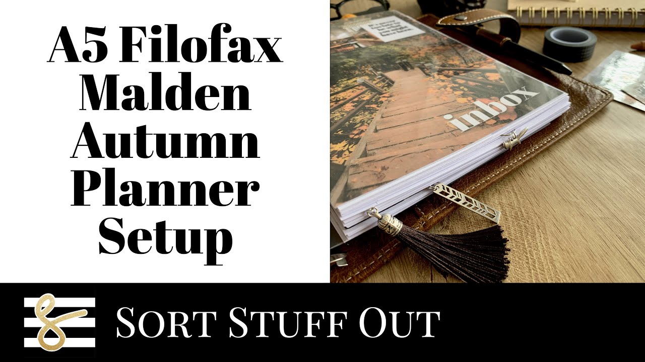What's Inside My A5 Autumn Planner? Ochre Filofax Malden Ring Planner - Minimal and Luxe Planning