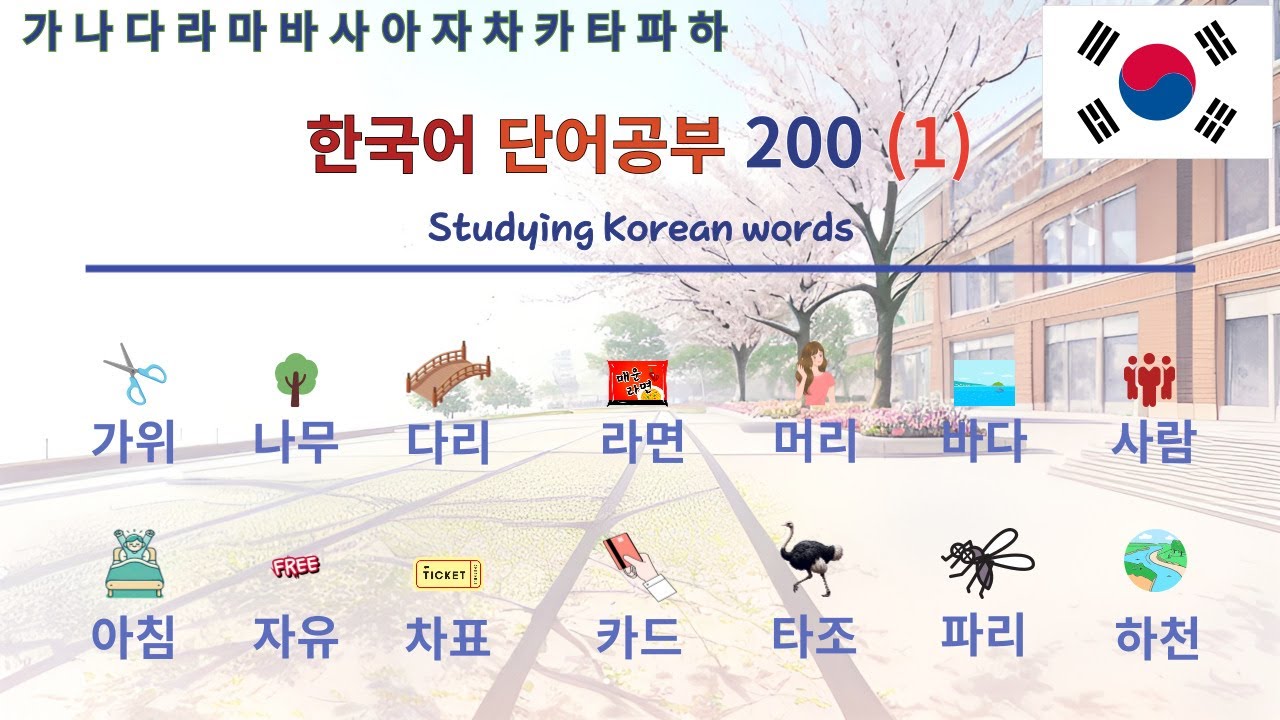 Basic Korean Words 1(Subtitles)