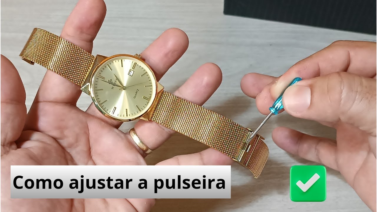 Como ajustar pulseira Milanese ou Malha de Aço