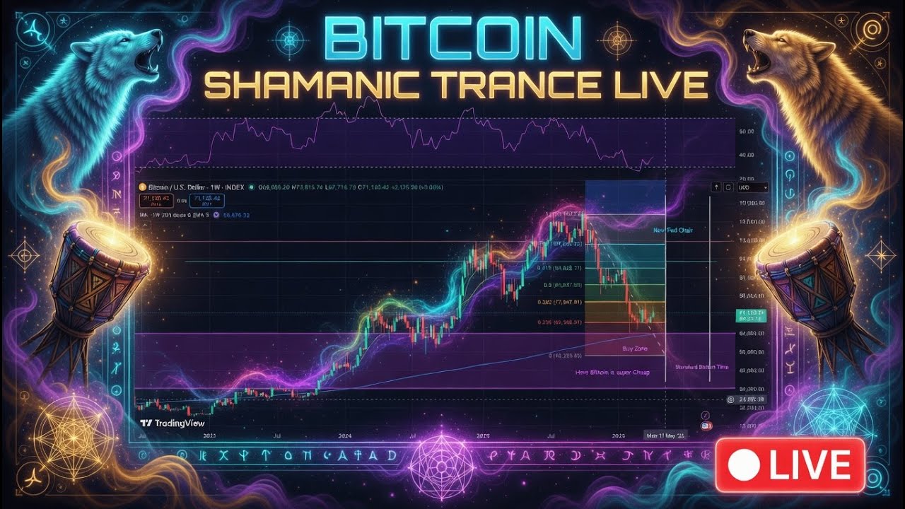 🌌 Bitcoin Shamanic Trance Live &ndash; Tribal Drums & Chart Ritual 🔥🥁