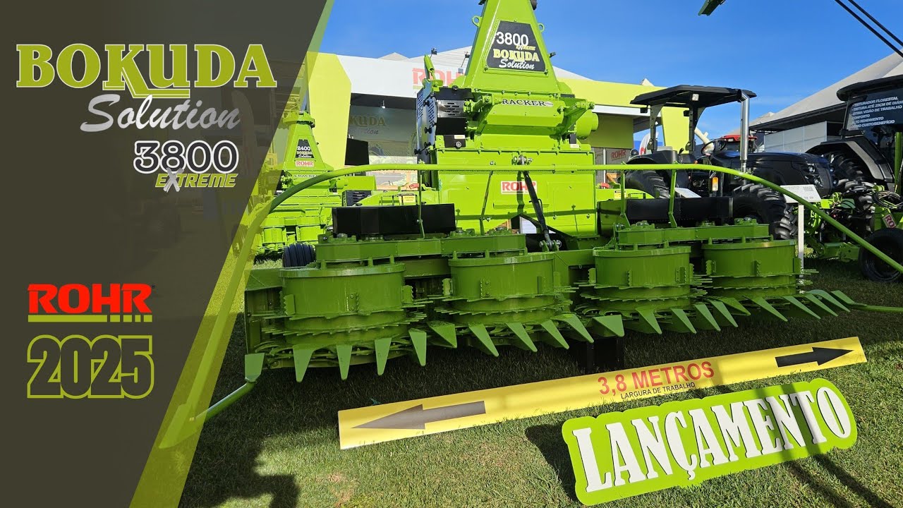 Colhedora Frontal BOKUDA 3800 da ROHR (Lançamento SHOW RURAL 2025)