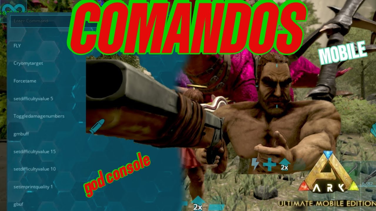 🔴 ARK MOBILE Estos Son Todos Los COMANDOS  que uso en mi serie Aberration 🔴