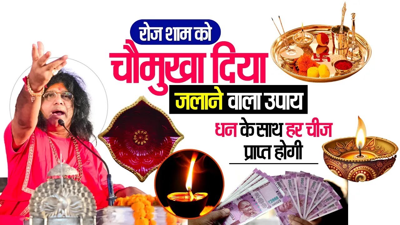 रोज शाम को चौमुखा दिया जलाने वाला उपाय, धन के साथ हर चीज प्राप्त होगी | Tapovan News