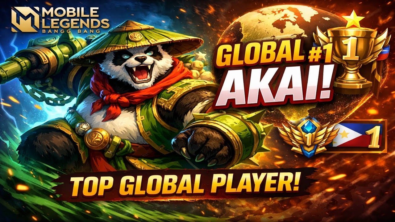 Unbelievable Comeback with Global 1 Akai Gameplay 🐼 Mobile Legends