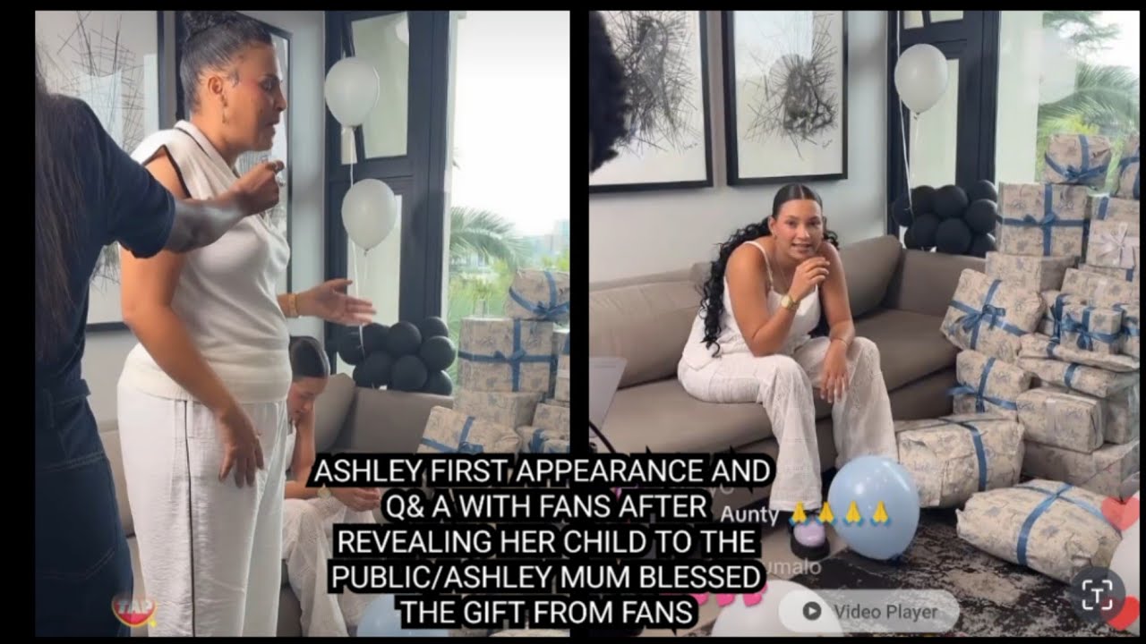 ASHLEY FIRST APPEARANCE AND Q& A WITH FANS AFTER REVEALING HER CHILD TO THE PUBLIC/ASHLEY MUM.. 