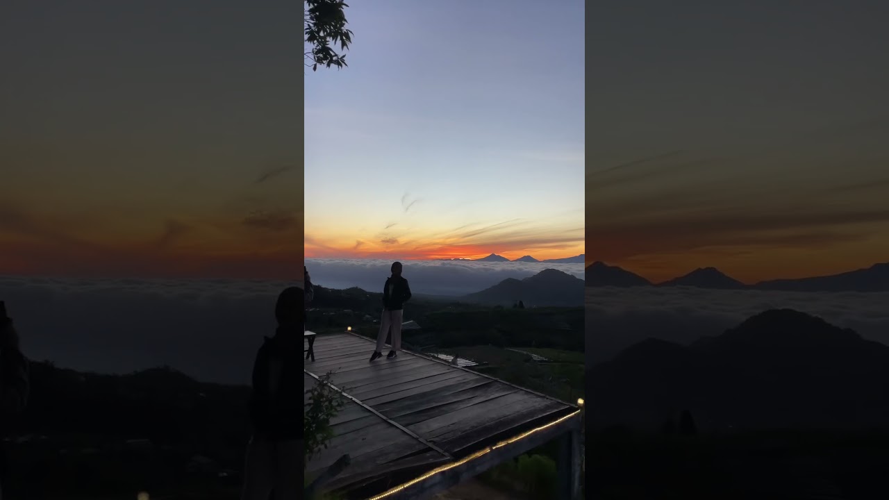 Orange nya sunrise di silancur hghland