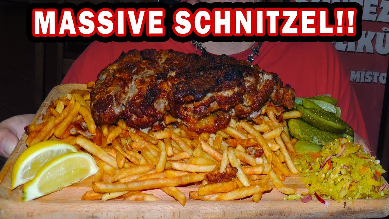 Jumbo PORK SCHNITZEL Challenge in Czech Republic!!